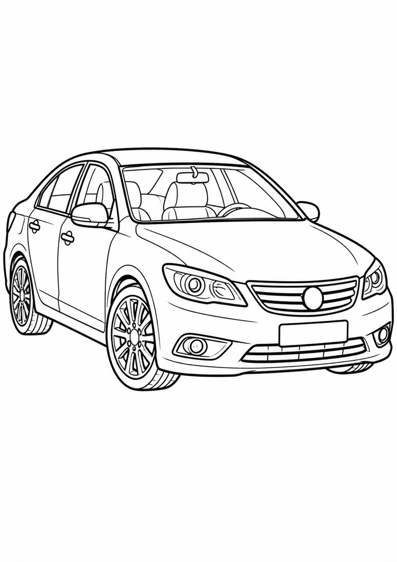 Autos Para Colorear 12 dibujo para colorear