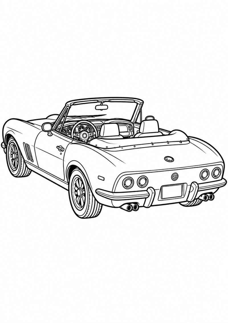 Autos Para Colorear 16 dibujo para colorear