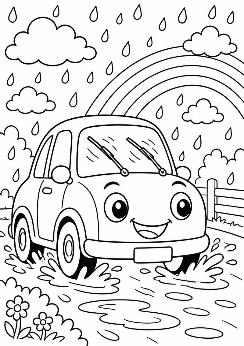 Autos Para Colorear 3 dibujo para colorear