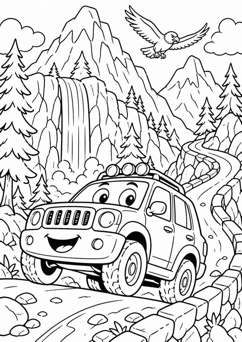 Autos Para Colorear 6 dibujo para colorear