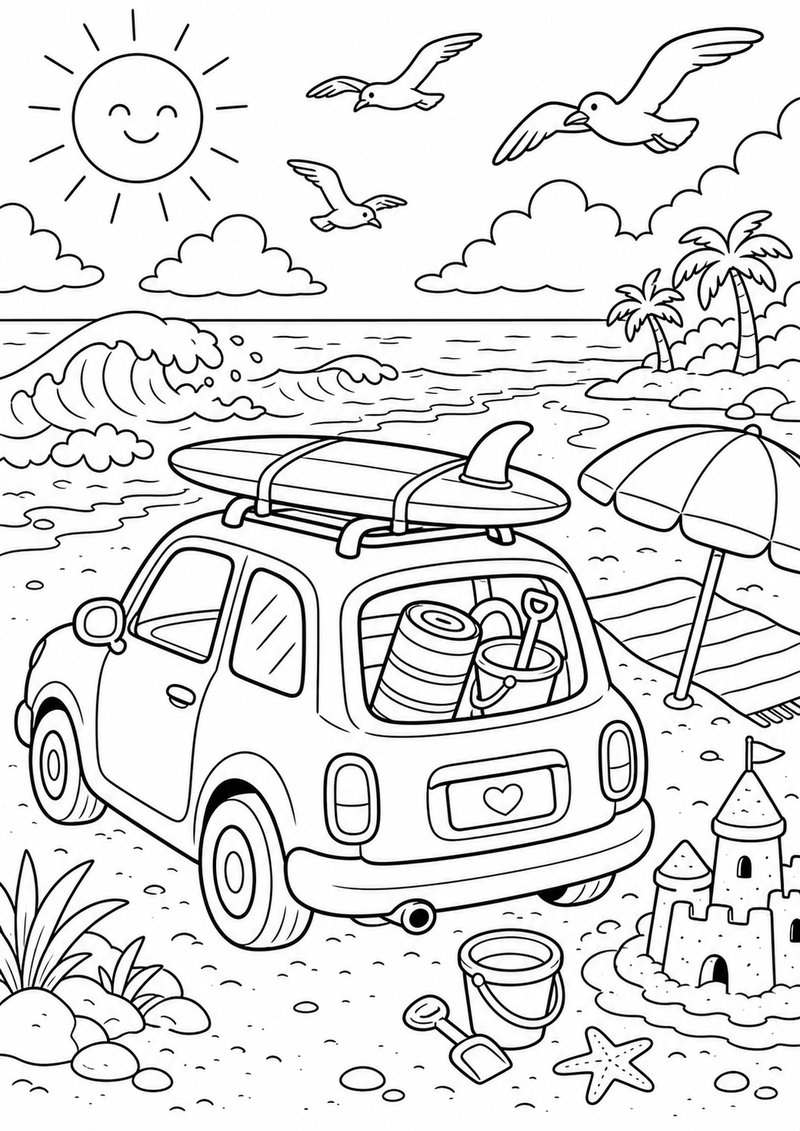 Autos Para Colorear 8 dibujo para colorear