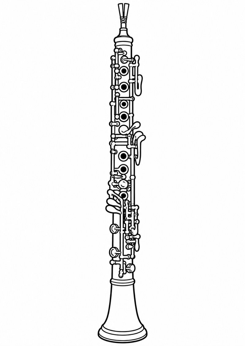 Oboe 2 Para Colorear dibujo para colorear