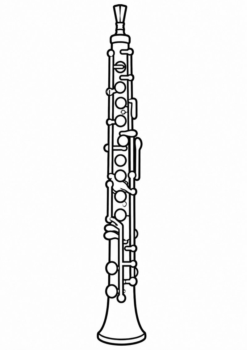 Oboe Para Colorear dibujo para colorear