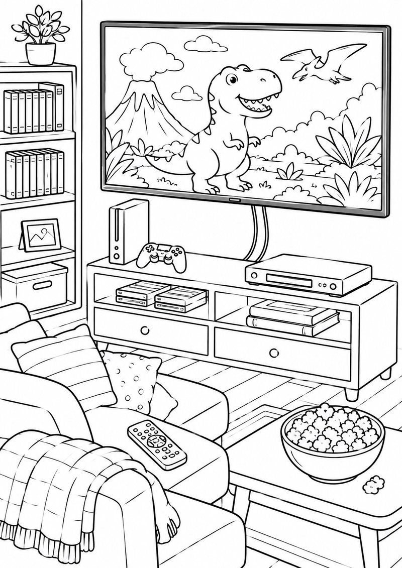 Televisión Para Colorear dibujo para colorear