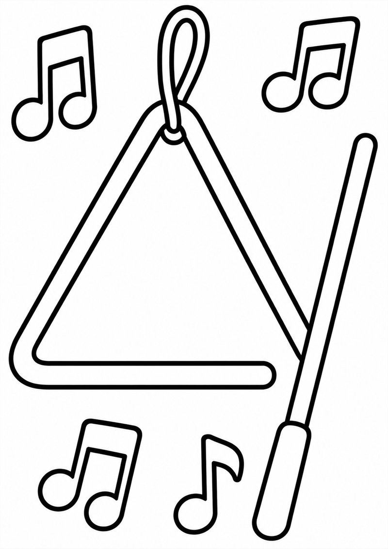 Triángulo Para Colorear dibujo para colorear