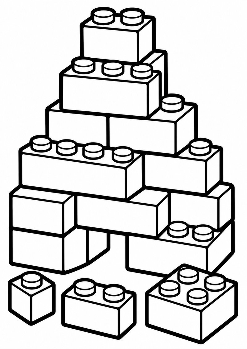 Bloques Para Colorear dibujo para colorear