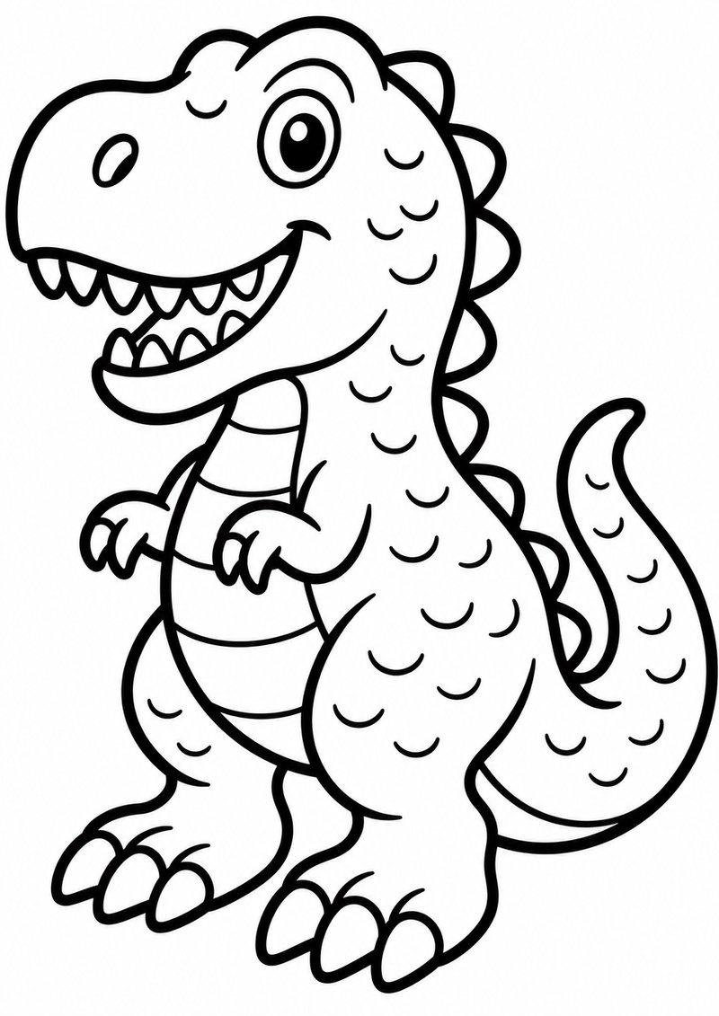 Dinosaurio De Juguete Para Colorear dibujo para colorear