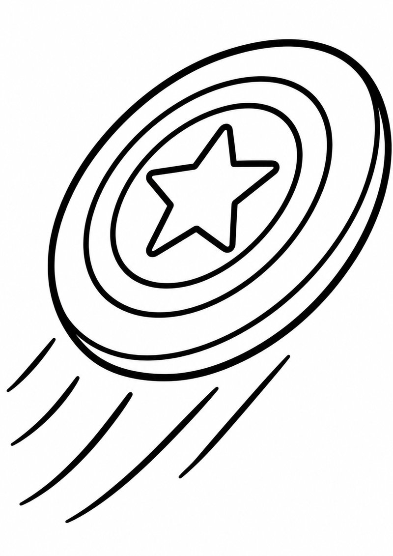 Frisbee Para Colorear dibujo para colorear