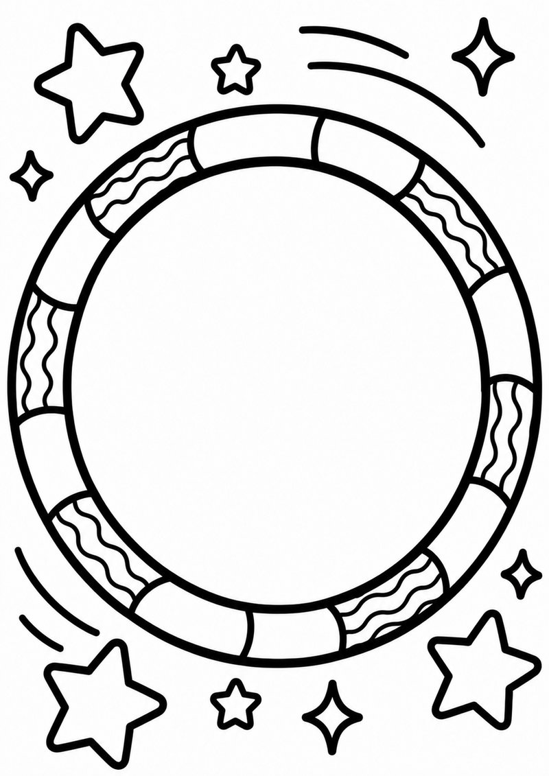 Hula Hoop Para Colorear dibujo para colorear