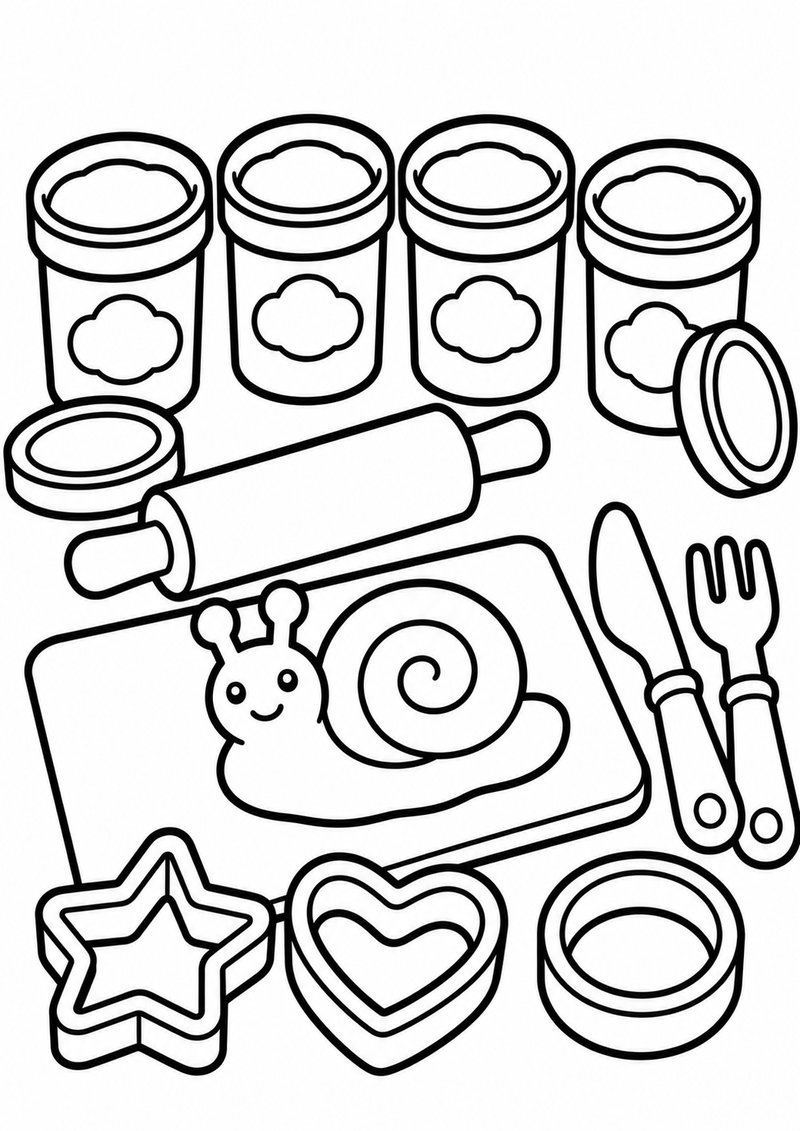 Plastilina Para Colorear dibujo para colorear