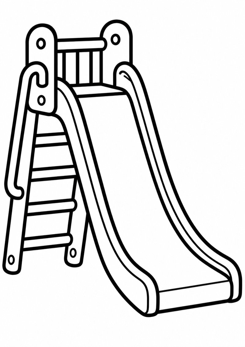 Tobogán Para Colorear.png dibujo para colorear