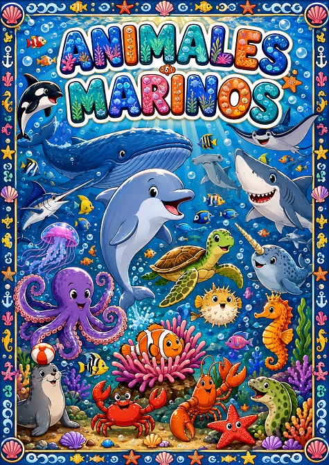 Animales Marinos para Colorear dibujos para colorear