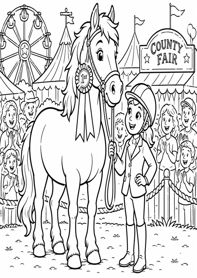 Caballo 15 Para Colorear dibujo para colorear