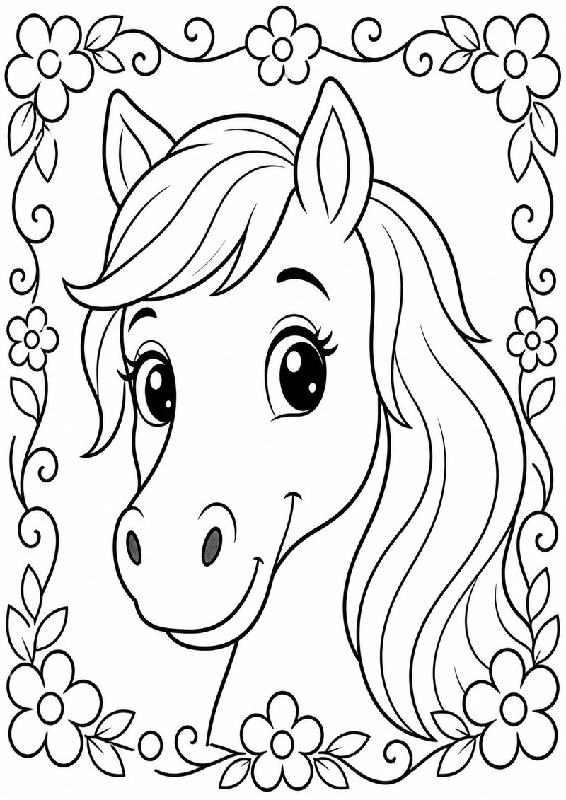 Caballo 2 Para Colorear dibujo para colorear