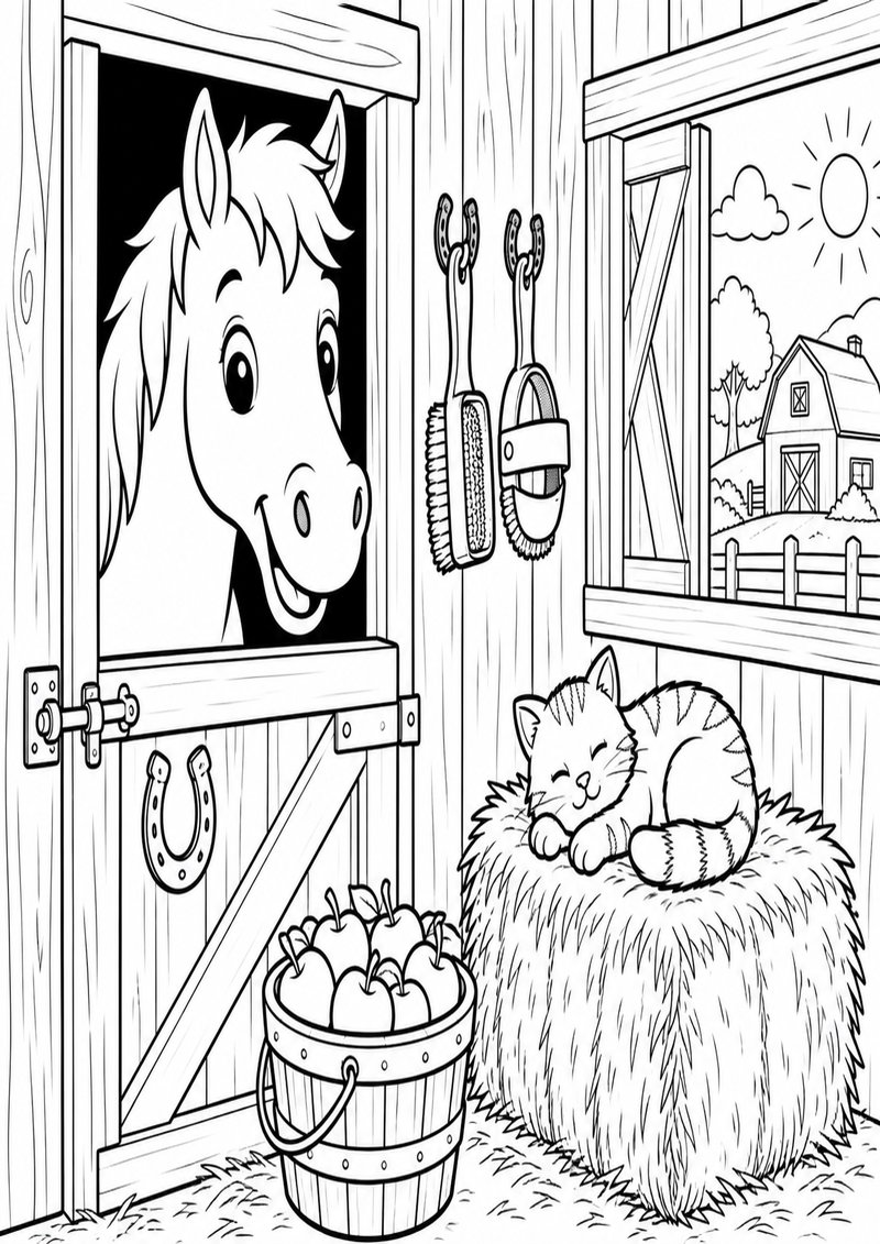 Caballo 5 Para Colorear dibujo para colorear