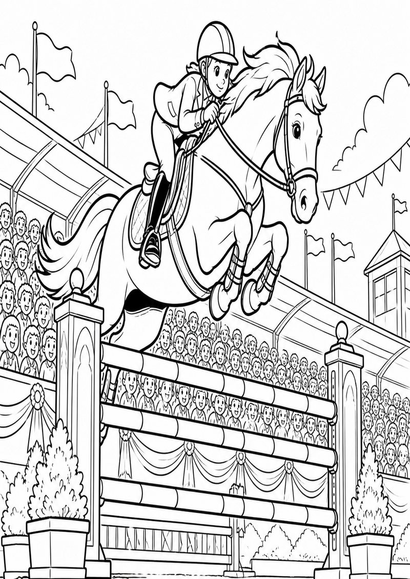 Caballo 7 Para Colorear dibujo para colorear