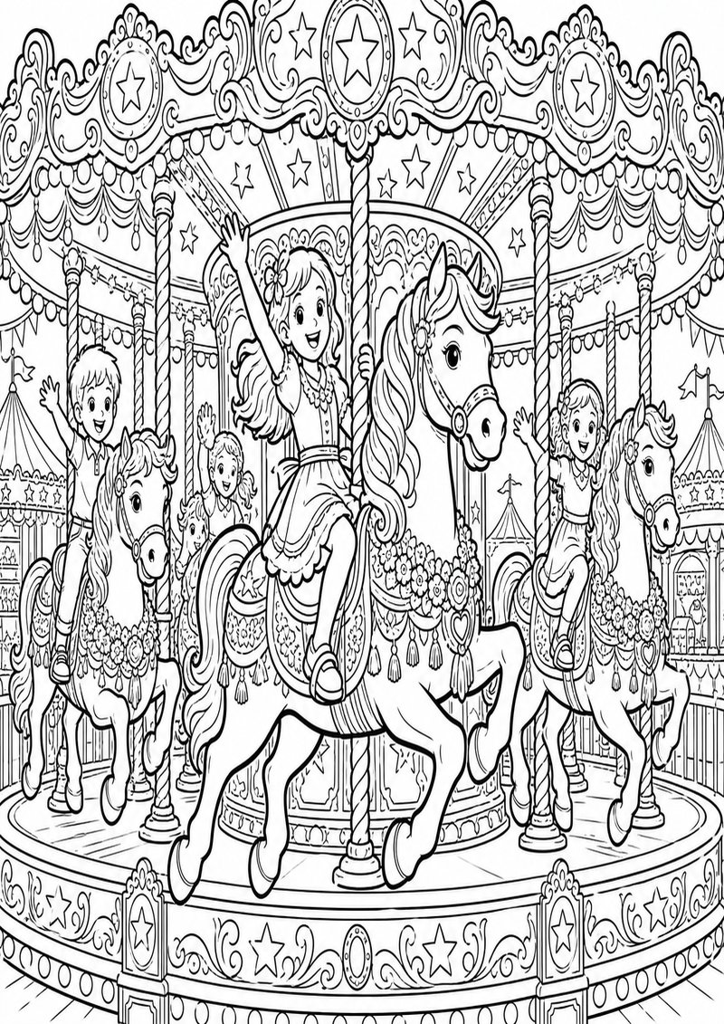 Caballo 9 Para Colorear dibujo para colorear