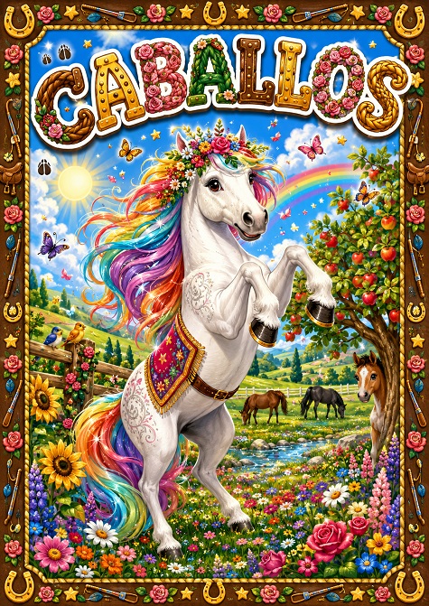 Caballos para Colorear dibujos para colorear