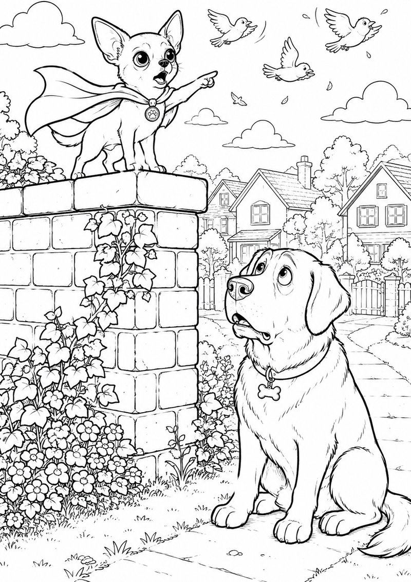 Chihuahua Para Colorear dibujo para colorear