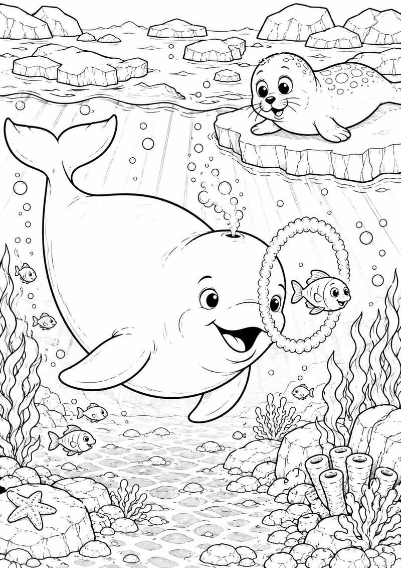 Foca Para Colorear 2 dibujo para colorear