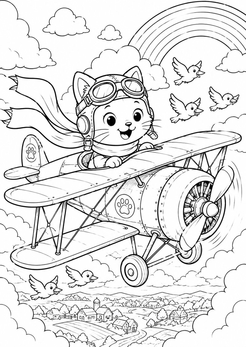 Gatito Para Colorear 11 dibujo para colorear