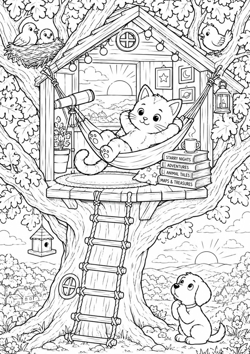 Gatito Para Colorear 15 dibujo para colorear