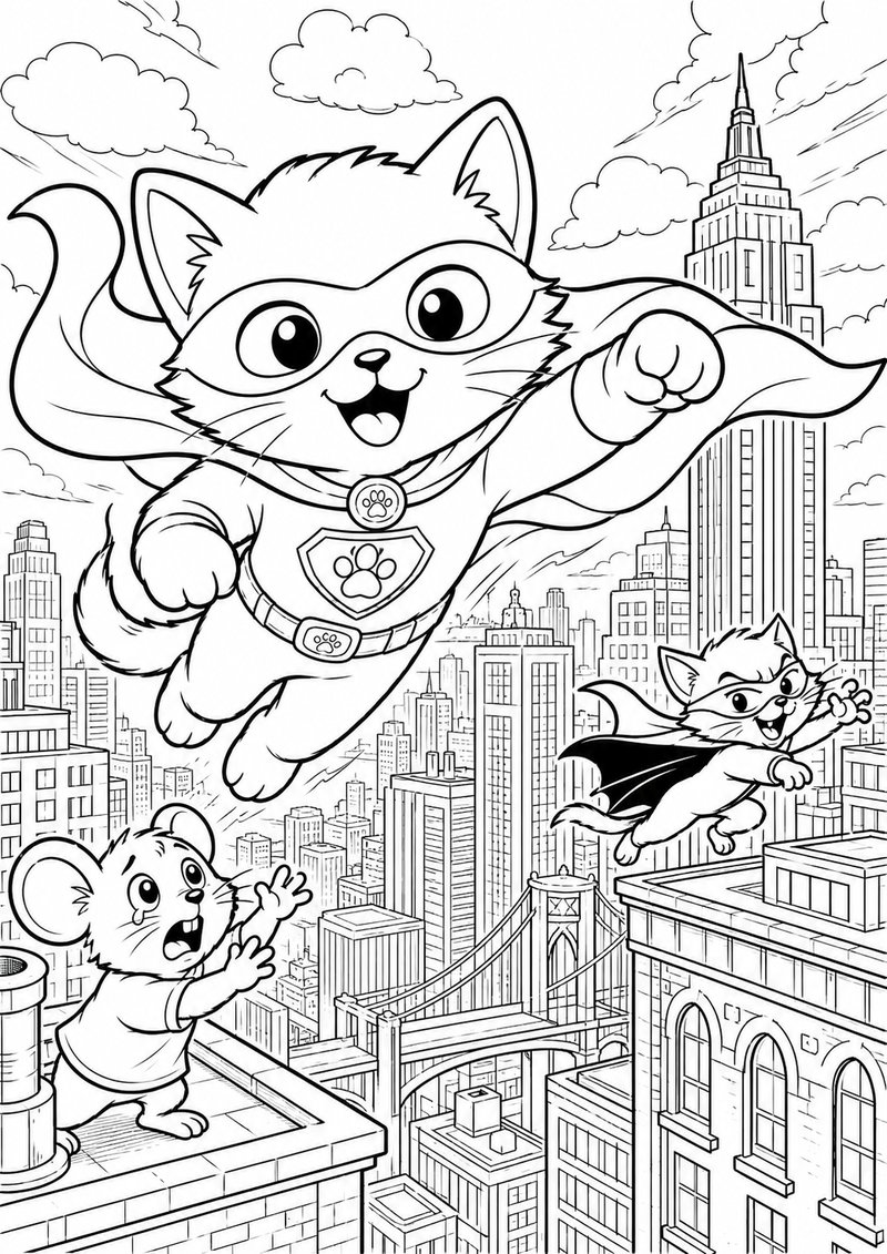 Gatito Para Colorear 17 dibujo para colorear