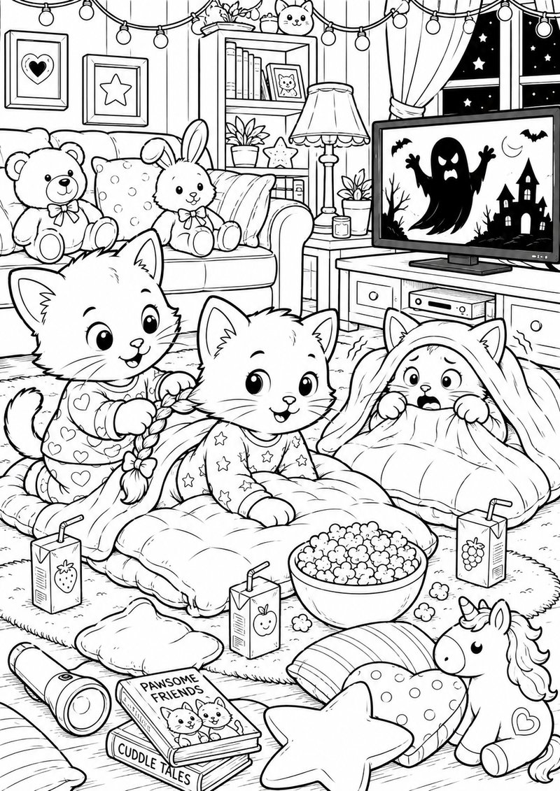 Gatito Para Colorear 18 dibujo para colorear