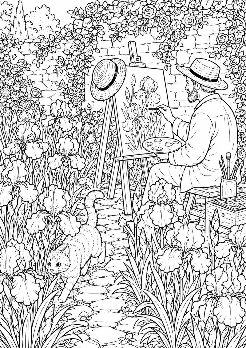 Lirio De Los Valles Para Colorear dibujo para colorear