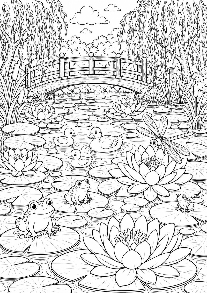 Lirios Para Colorear dibujo para colorear