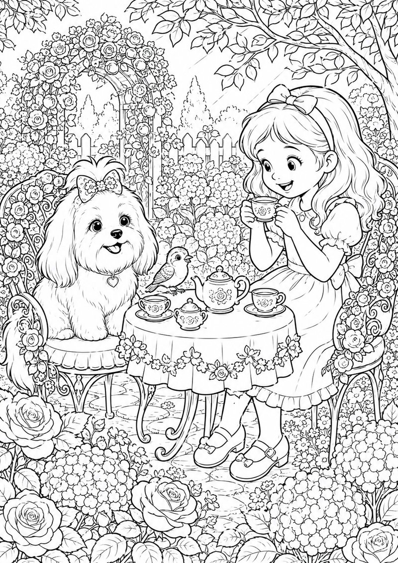 Maltés Para Colorear dibujo para colorear