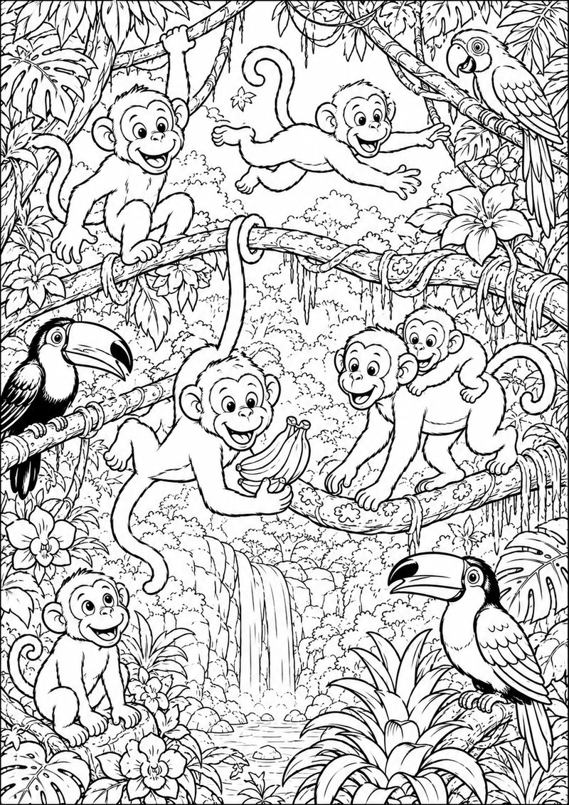 Mono Para Colorear dibujo para colorear