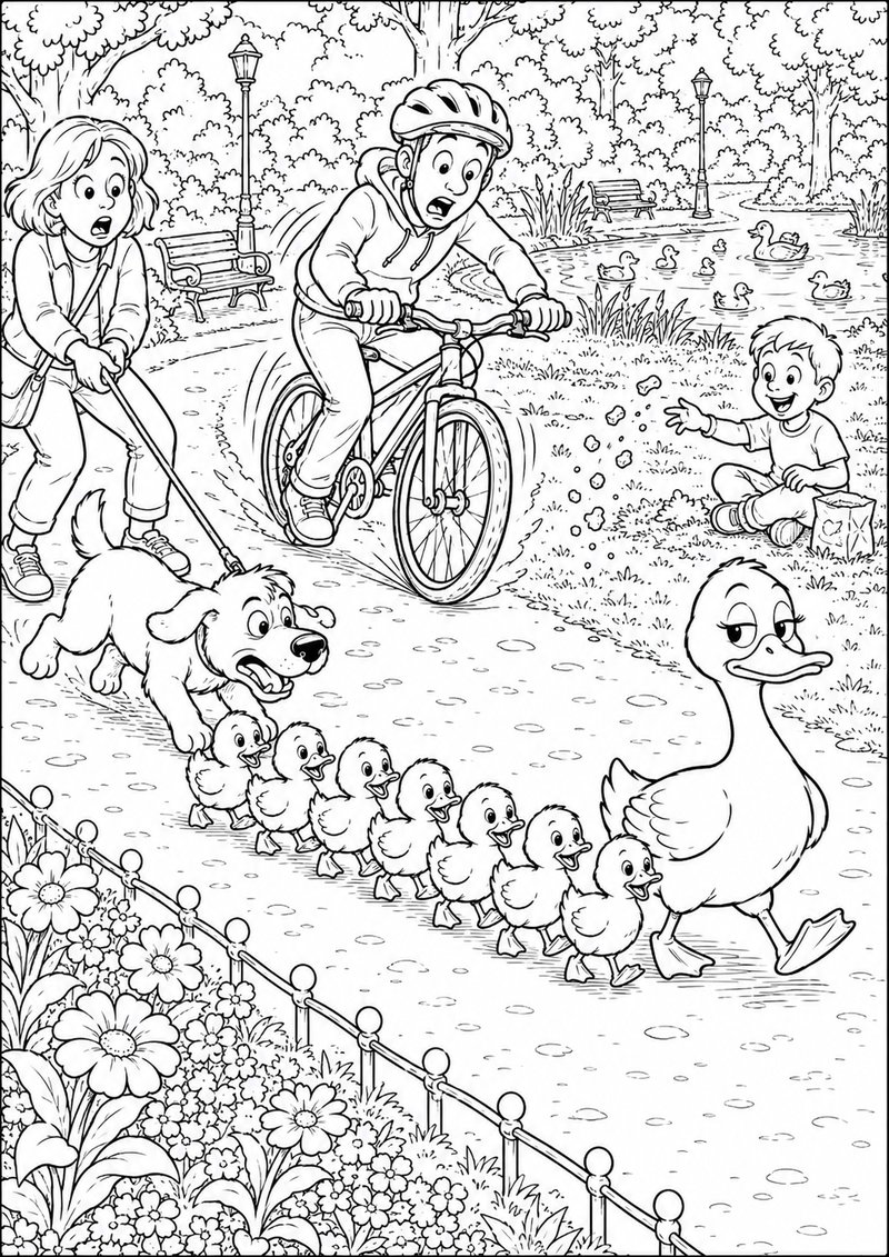 Patitos Para Colorear dibujo para colorear