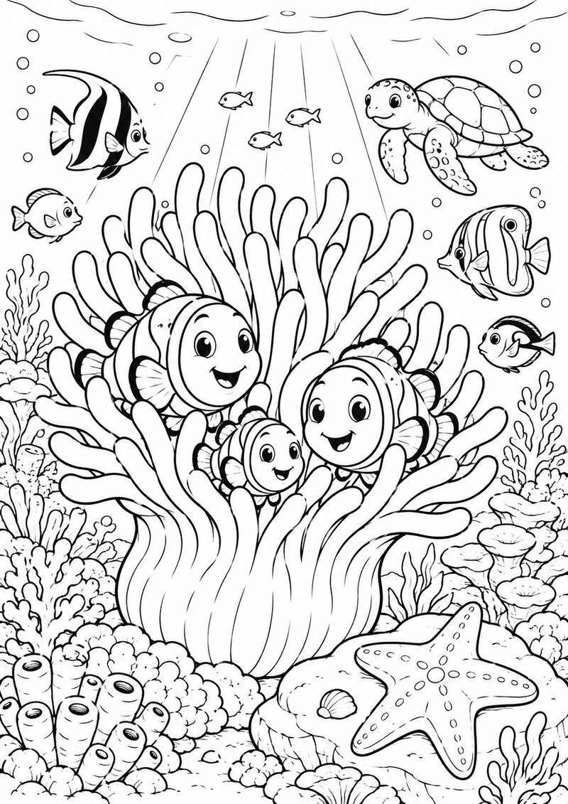 Peces Para Colorear dibujo para colorear