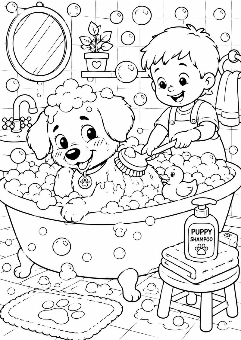 Perrito Para Colorear 11 dibujo para colorear