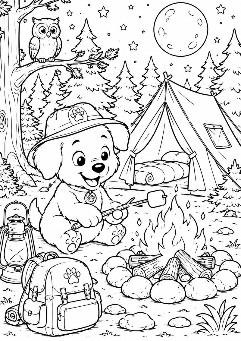 Perrito Para Colorear 15 dibujo para colorear