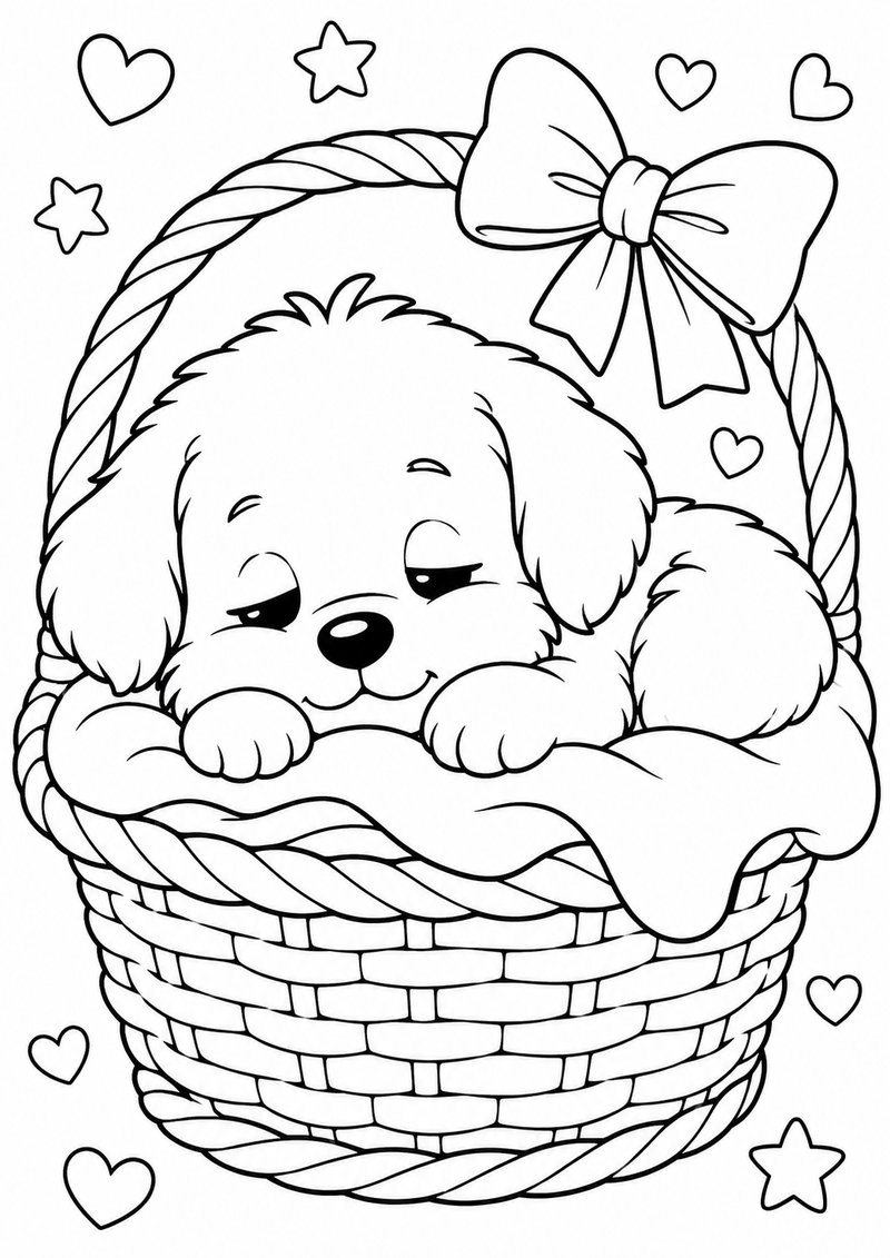 Perrito Para Colorear 2 dibujo para colorear