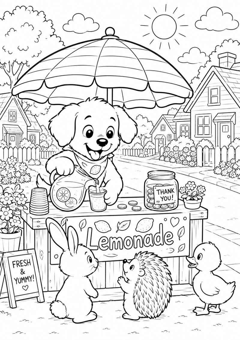 Perrito Para Colorear 20 dibujo para colorear