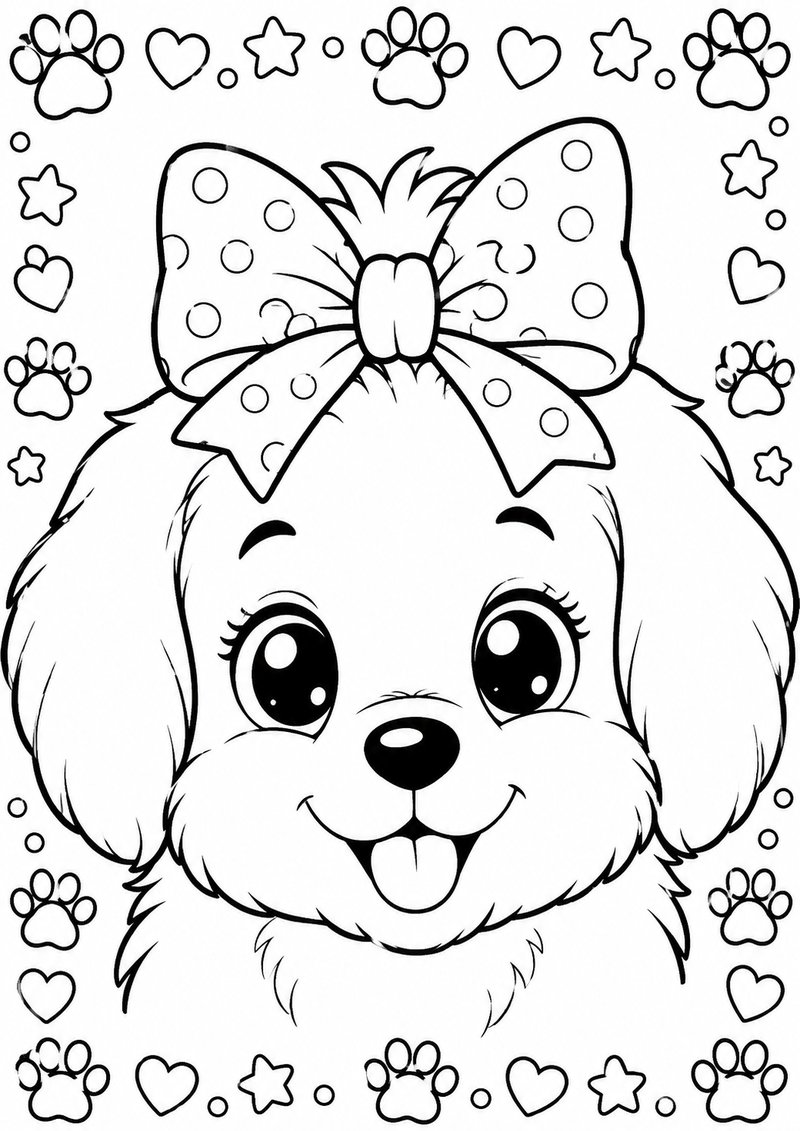 Perrito Para Colorear 4 dibujo para colorear