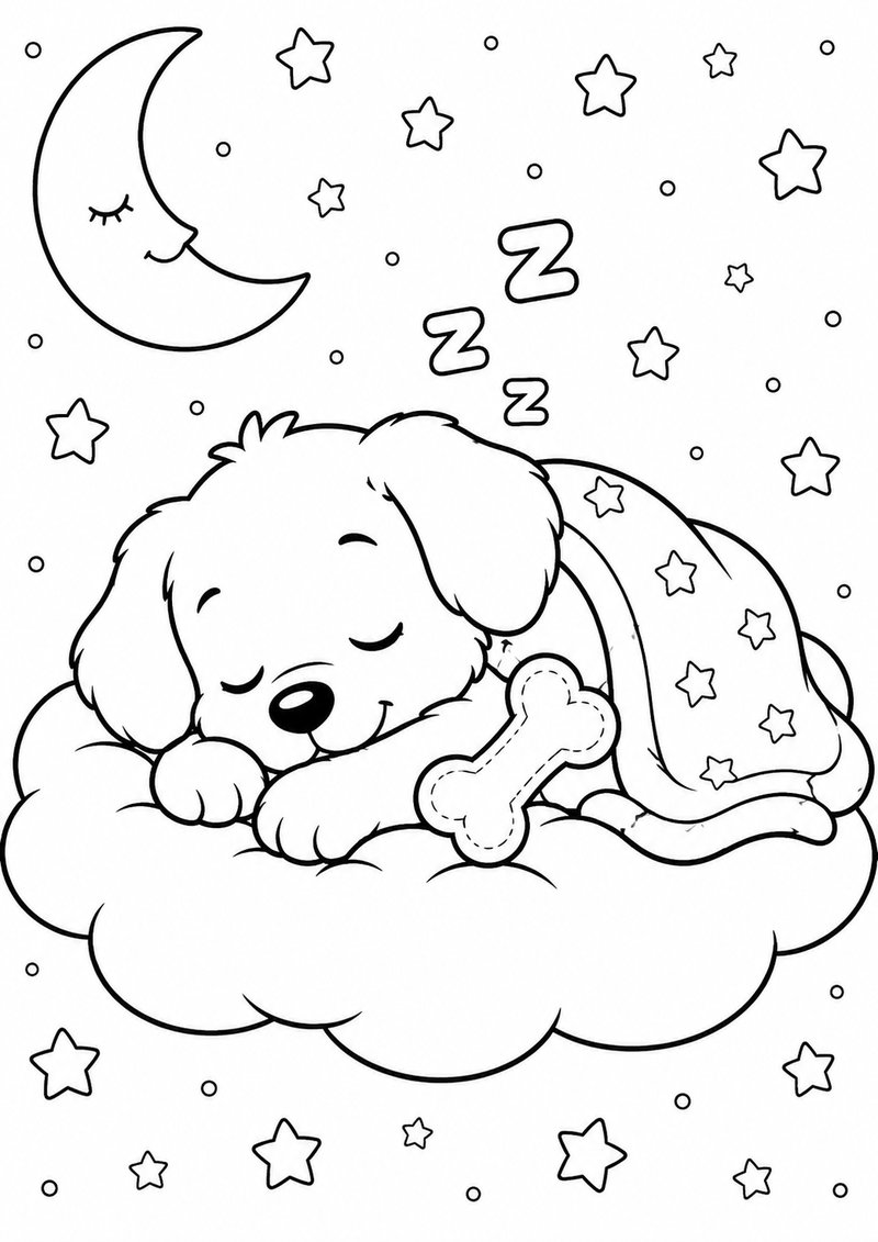Perrito Para Colorear 5 dibujo para colorear