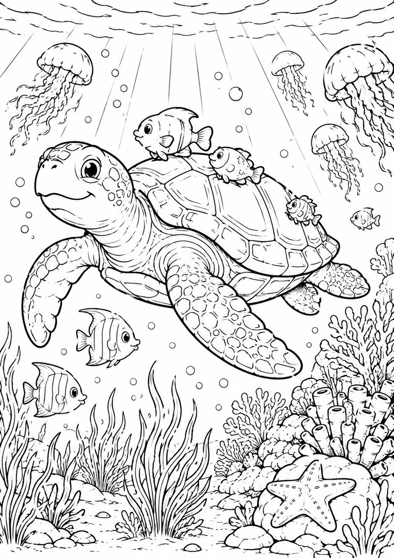 Tortuga Para Colorear dibujo para colorear
