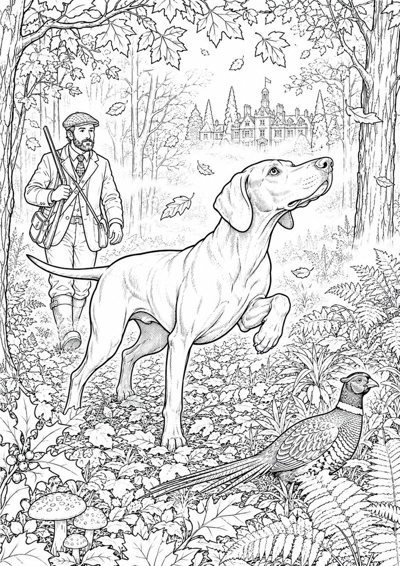 Weimaraner Para Colorear dibujo para colorear